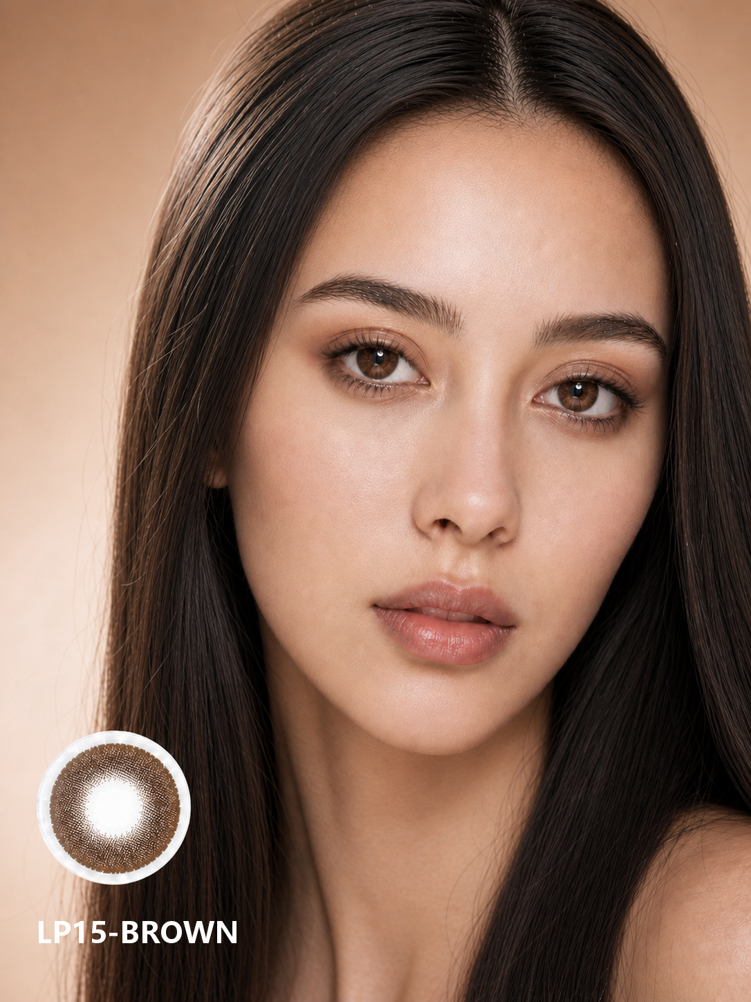 Light Petal Brown Contact Lenses