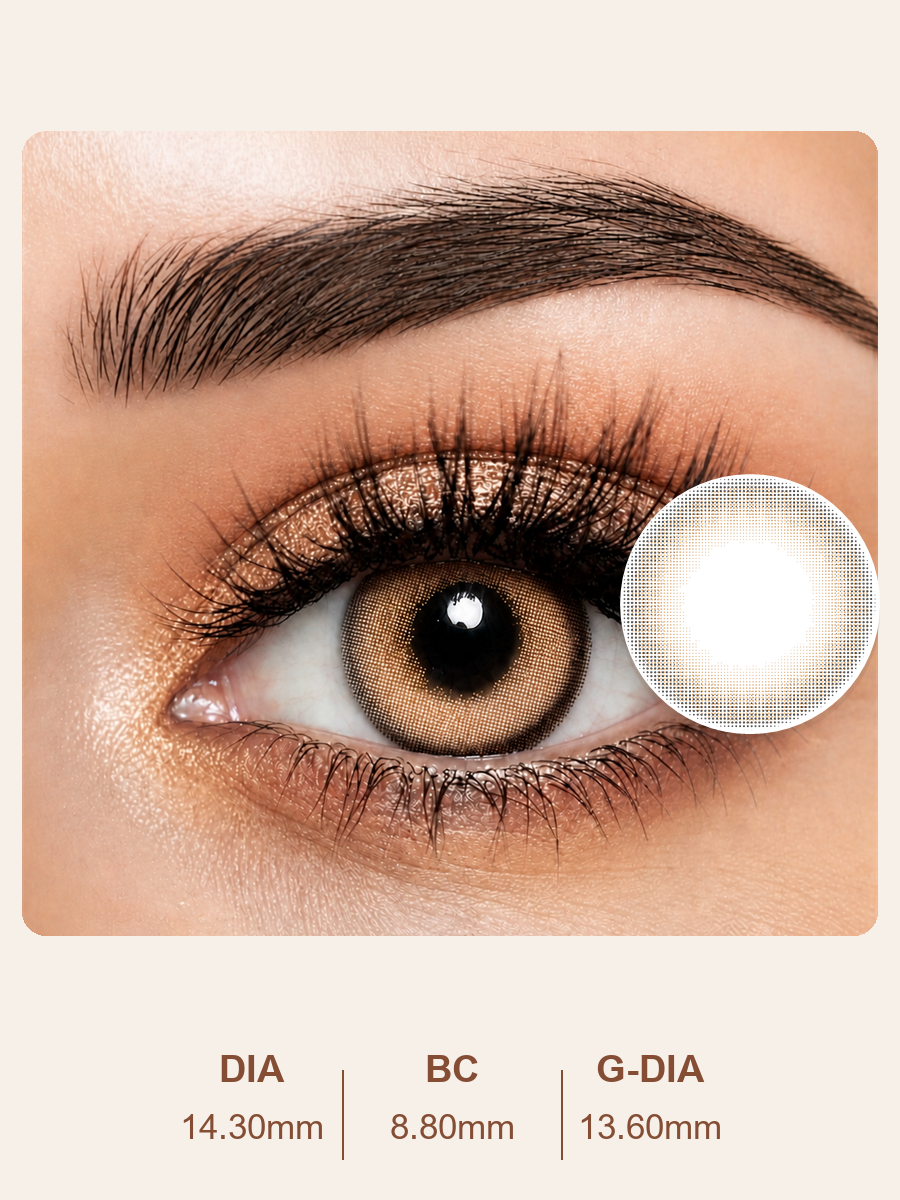 Light Petal Brown Contact Lenses