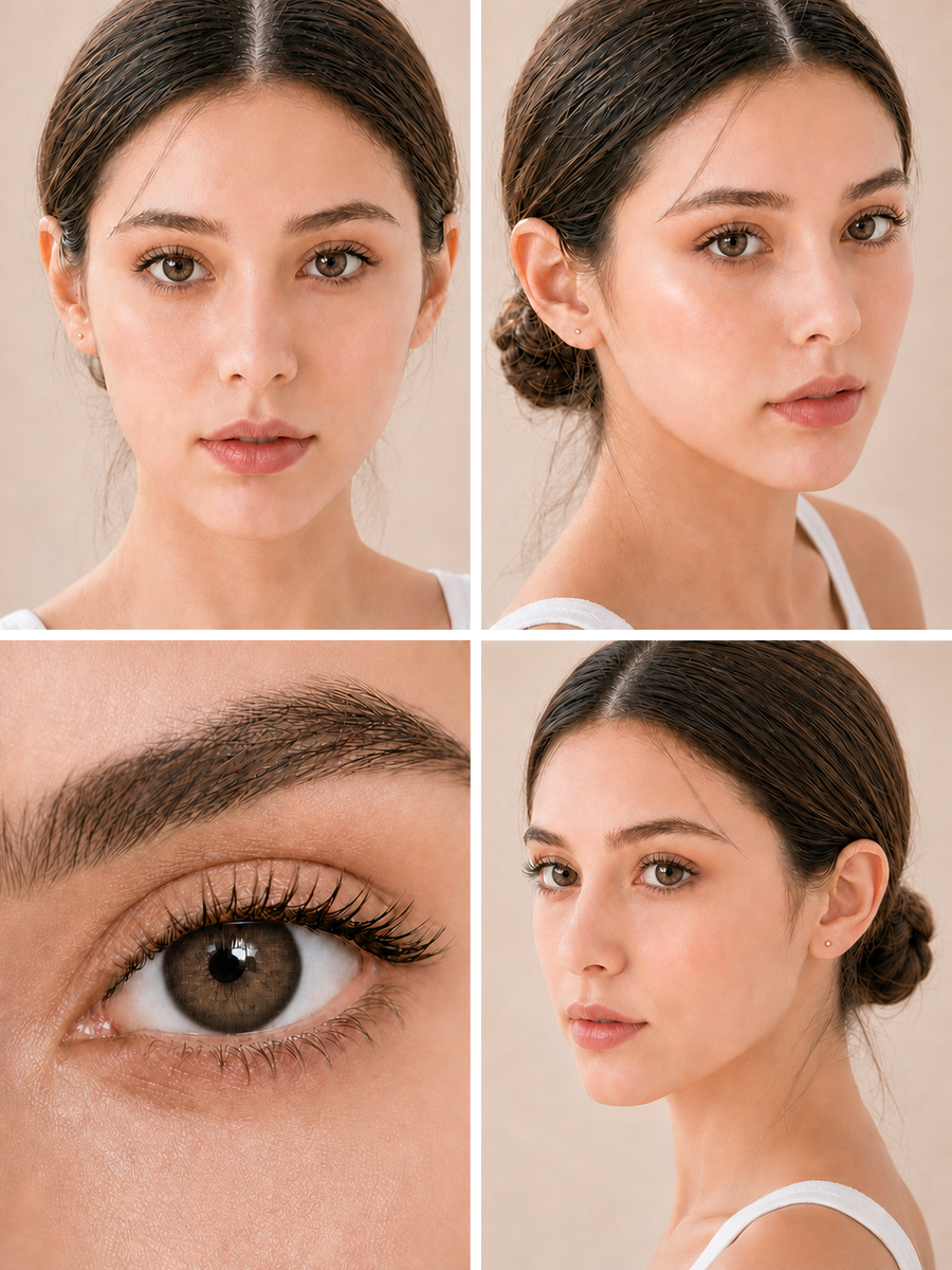 Light Petal Brown Contact Lenses