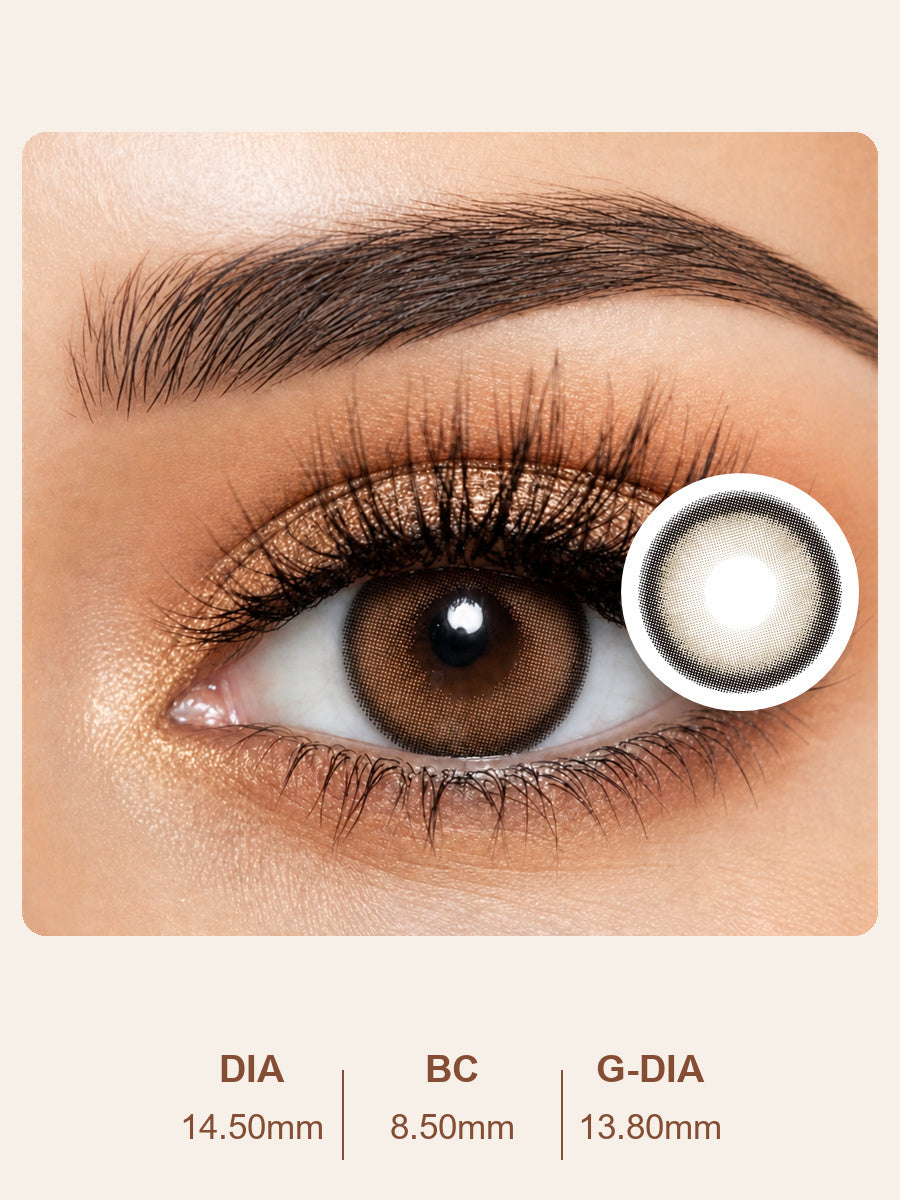 Milk Tea Brown Daily Contact Lenses-1 Pair (2 Lenses)