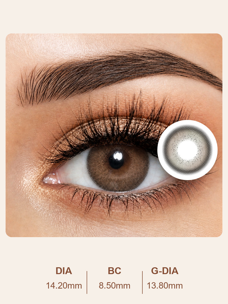 Olive Berry Brown Daily Contact Lenses-1 Pair (2 Lenses)