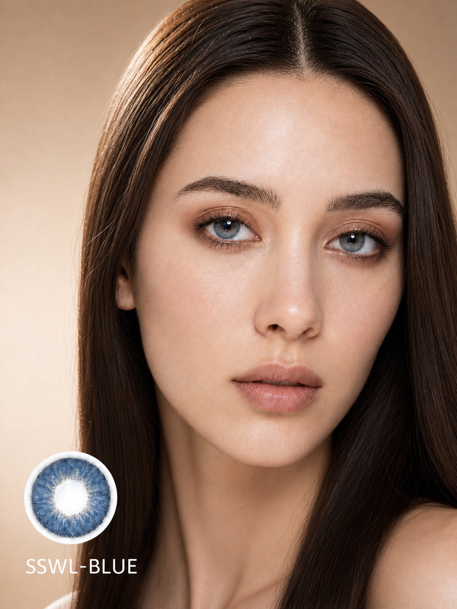 Misty Sky Blue Daily Contact Lenses