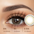 Soft Gray Contacts Lenses – Gentle Look - Savvenart