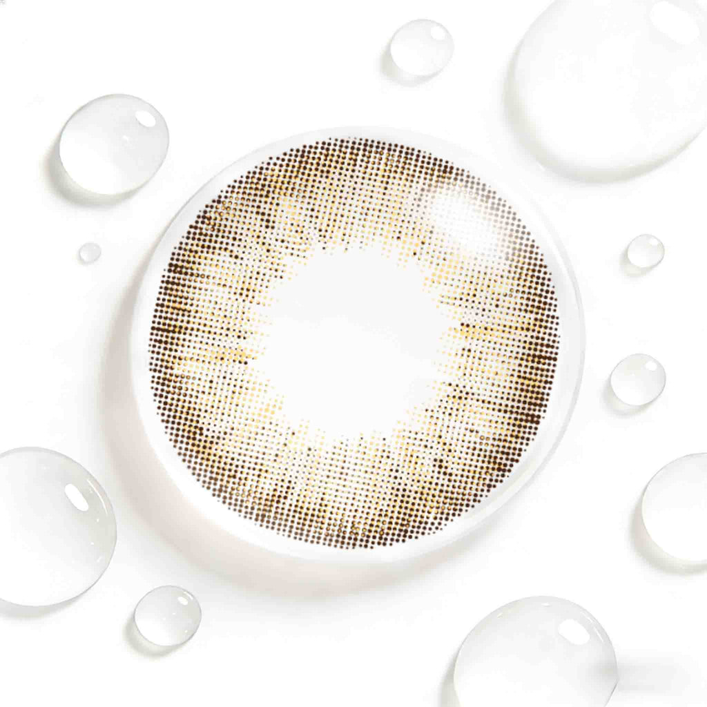 Warm Honey Brown Contact Lenses | Savvenart