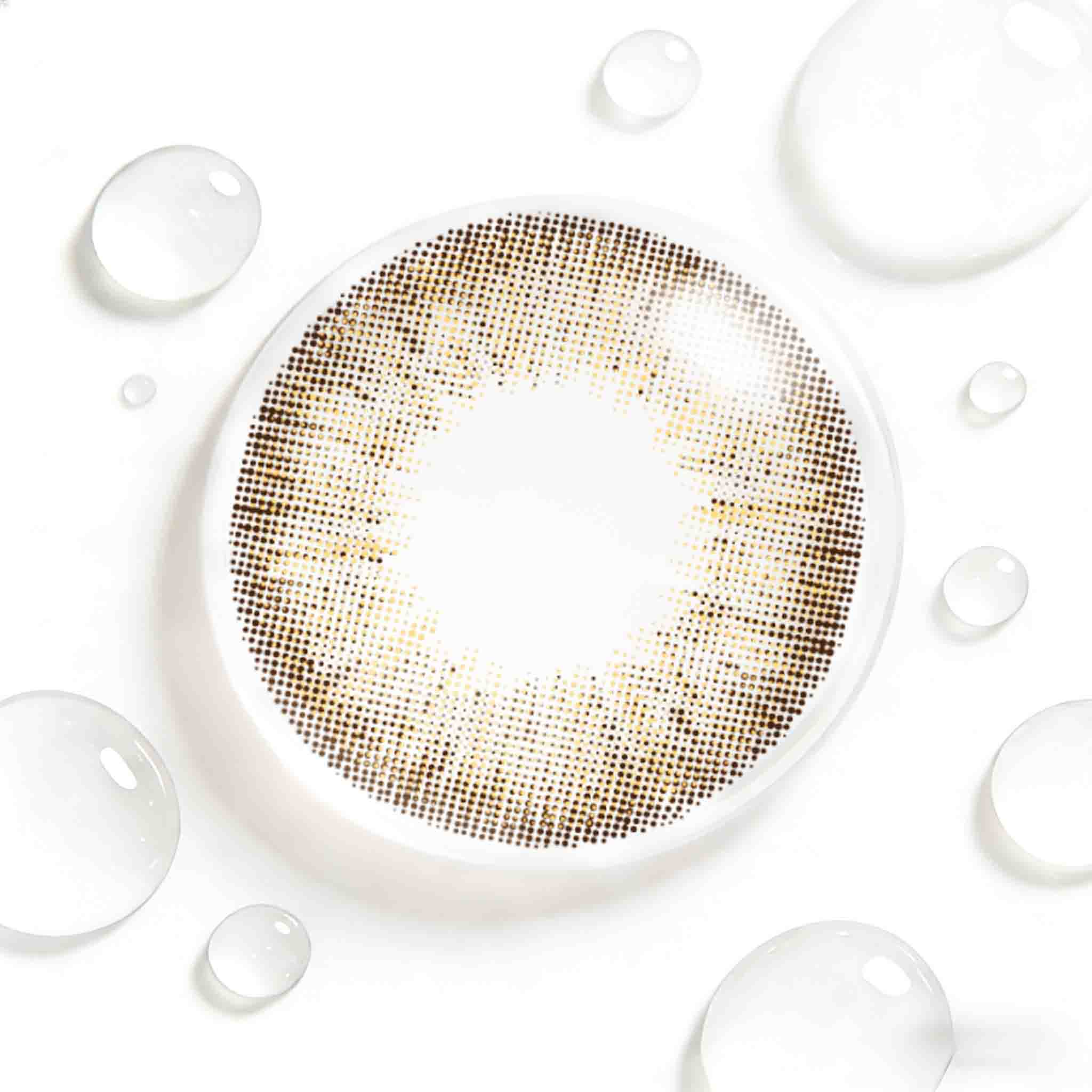Warm Honey Brown Contact Lenses | Savvenart